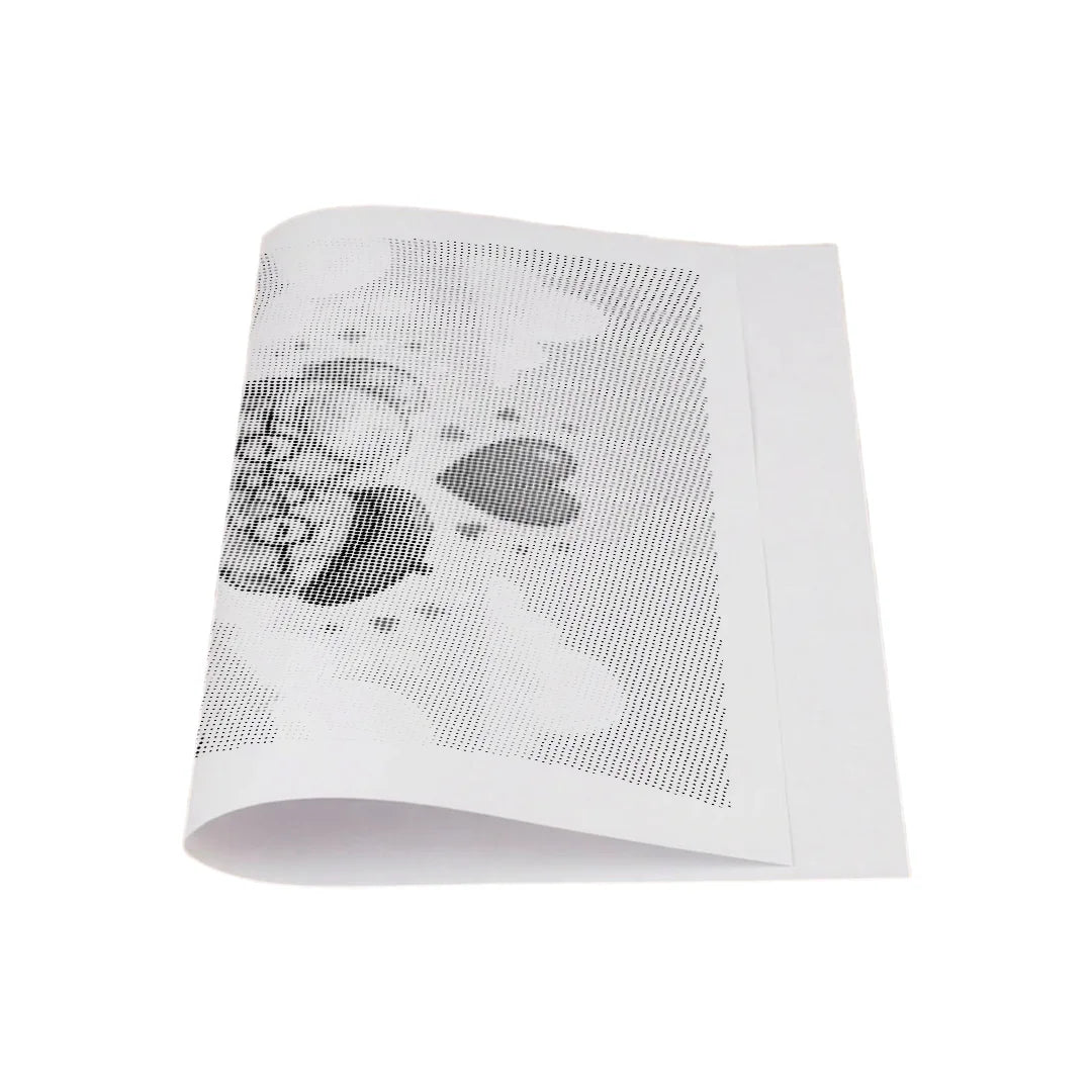 Peinture à points de vieux couple