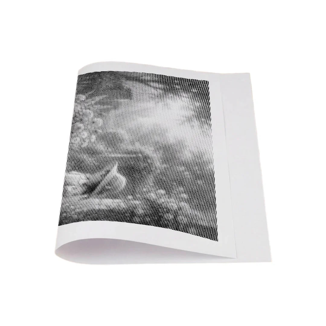 Fille avec un panier de fleurs, peinture à points