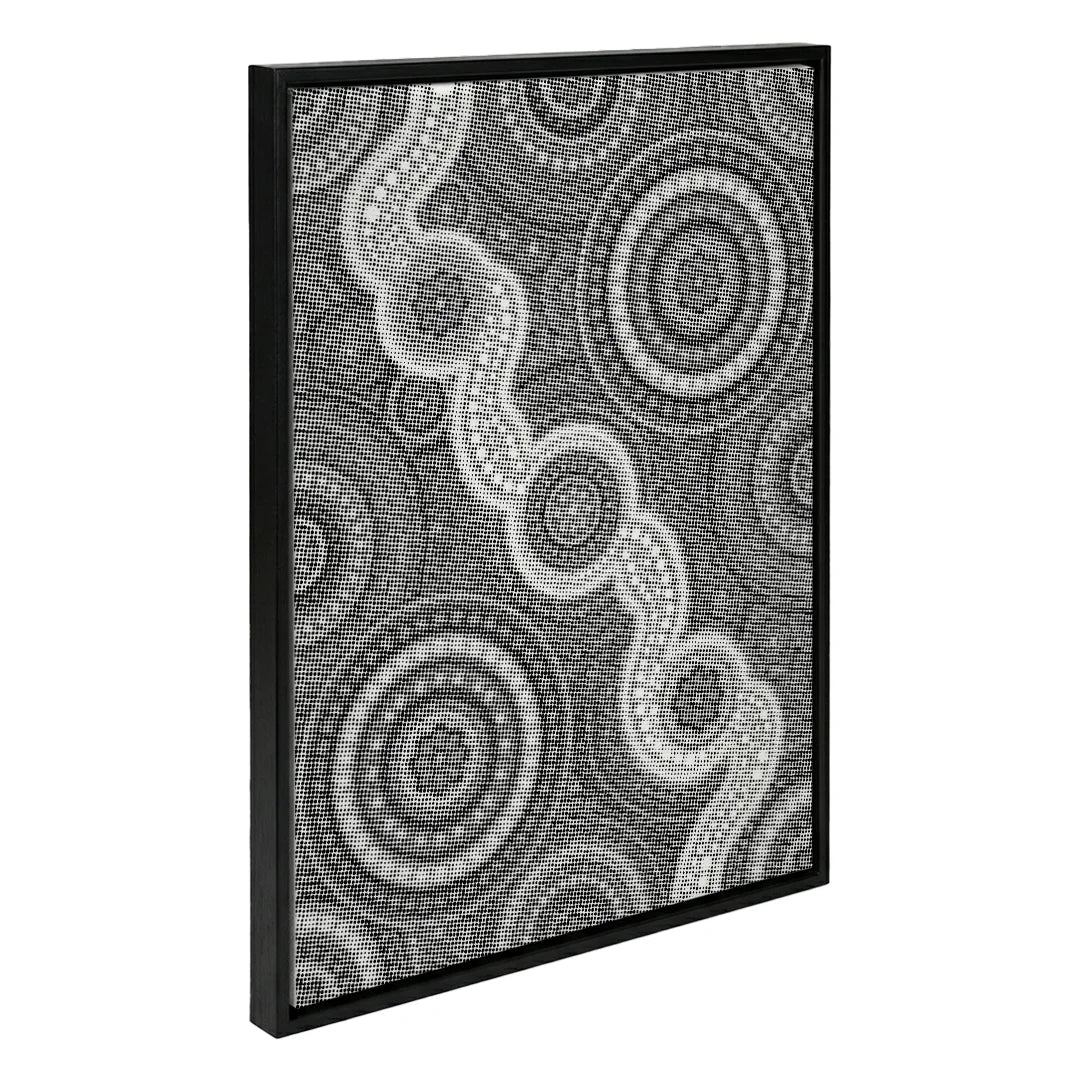 Peinture à pois en mosaïque de fleurs