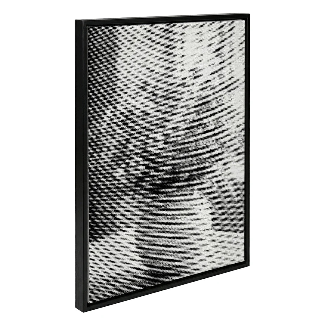 Peinture à points de vase à fleurs