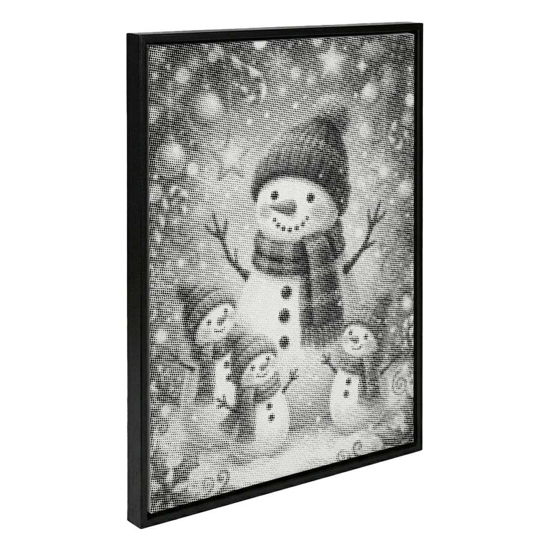 Peinture à points amis des neiges