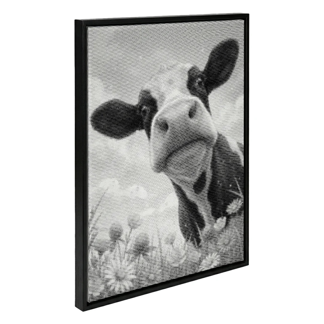 Vache heureuse avec des fleurs Dot Painting