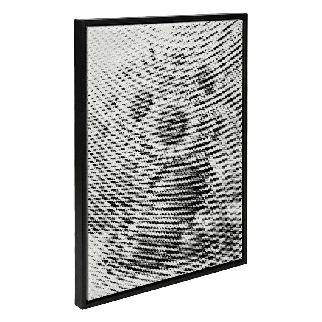 Peinture à pois de tournesols