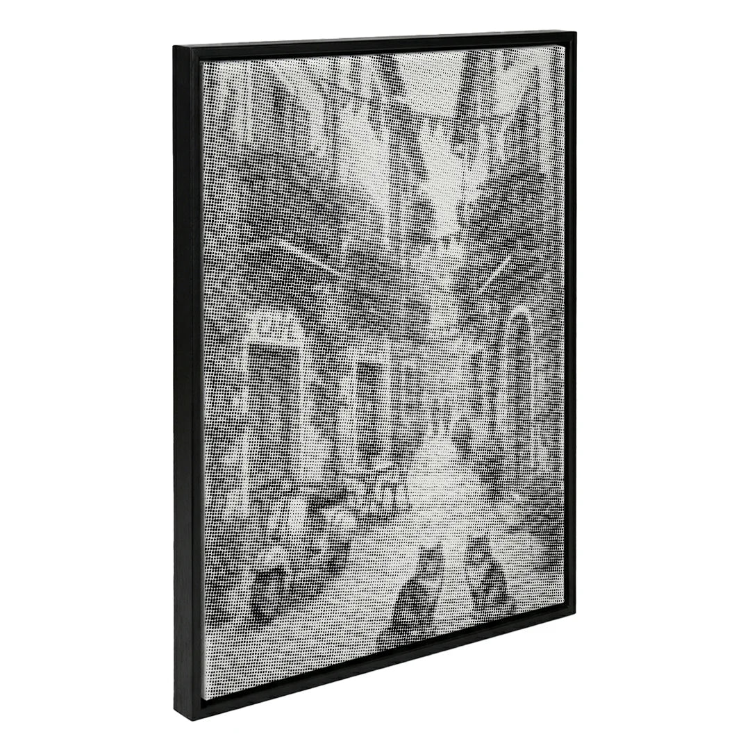 Peinture à pois de charmant village