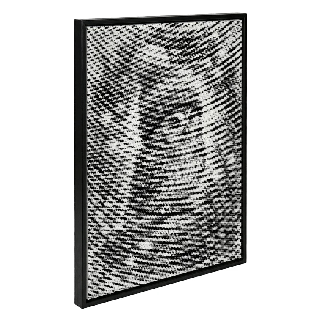 Hibou de Noël dans la peinture de point d’arbre