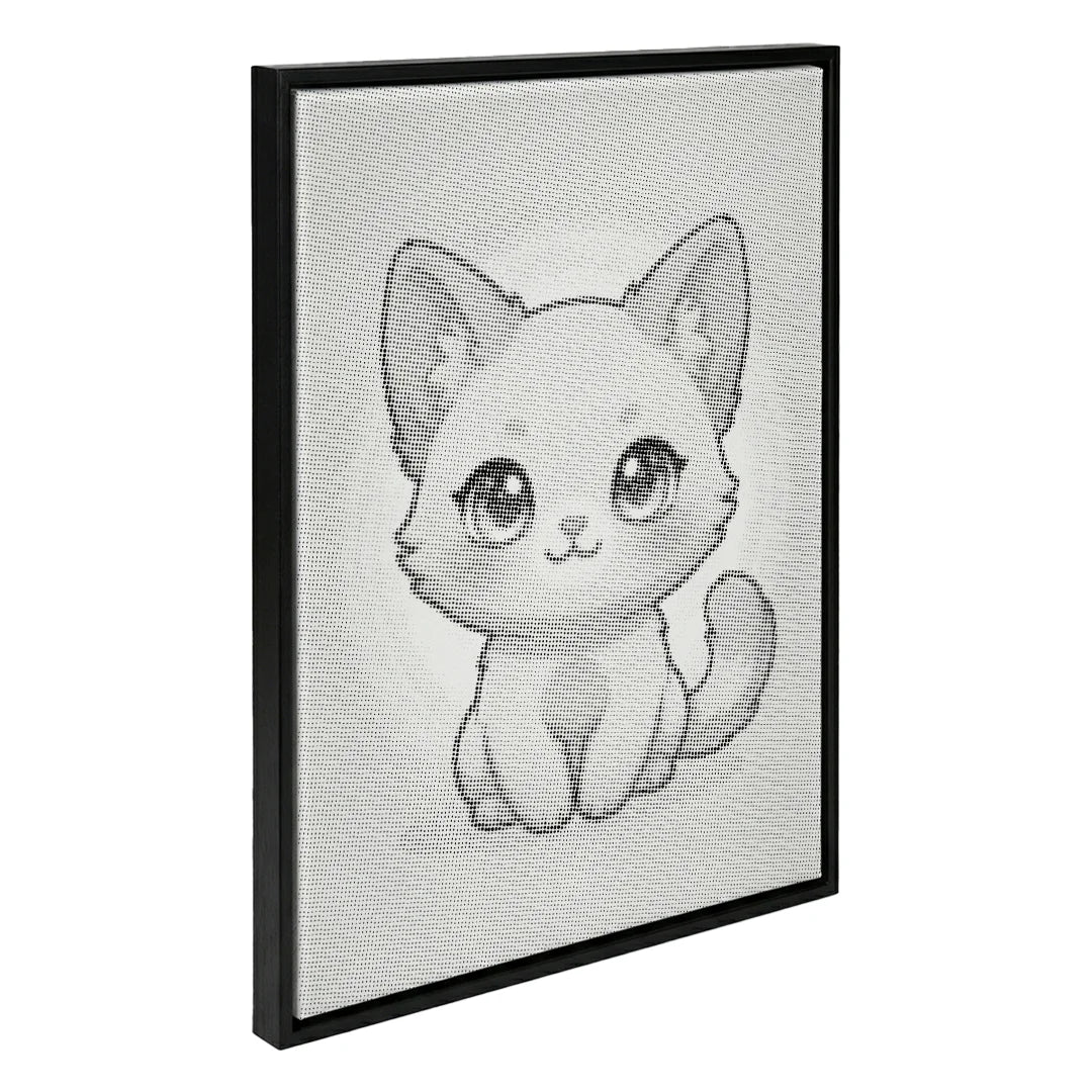 Peinture à points de chaton