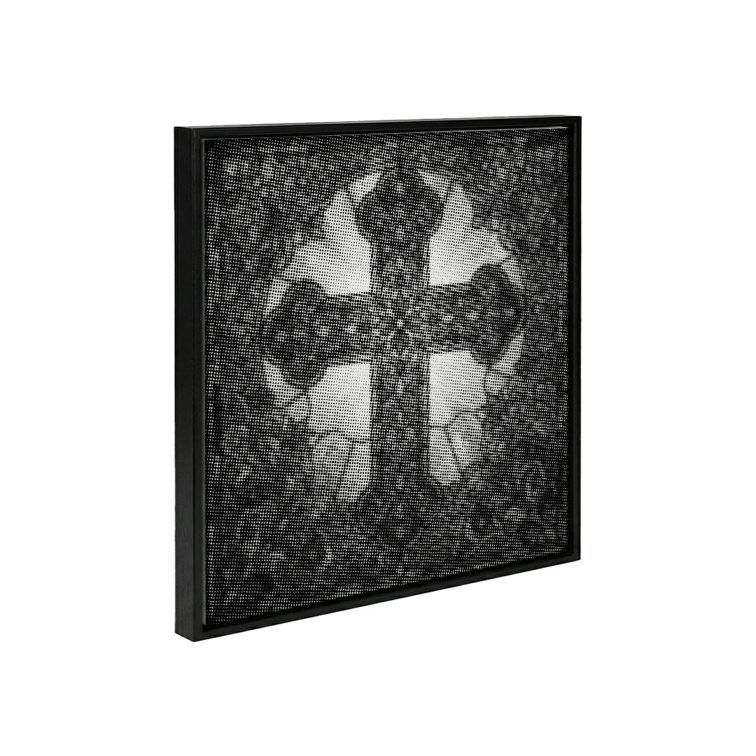 Peinture à points de croix en vitrail