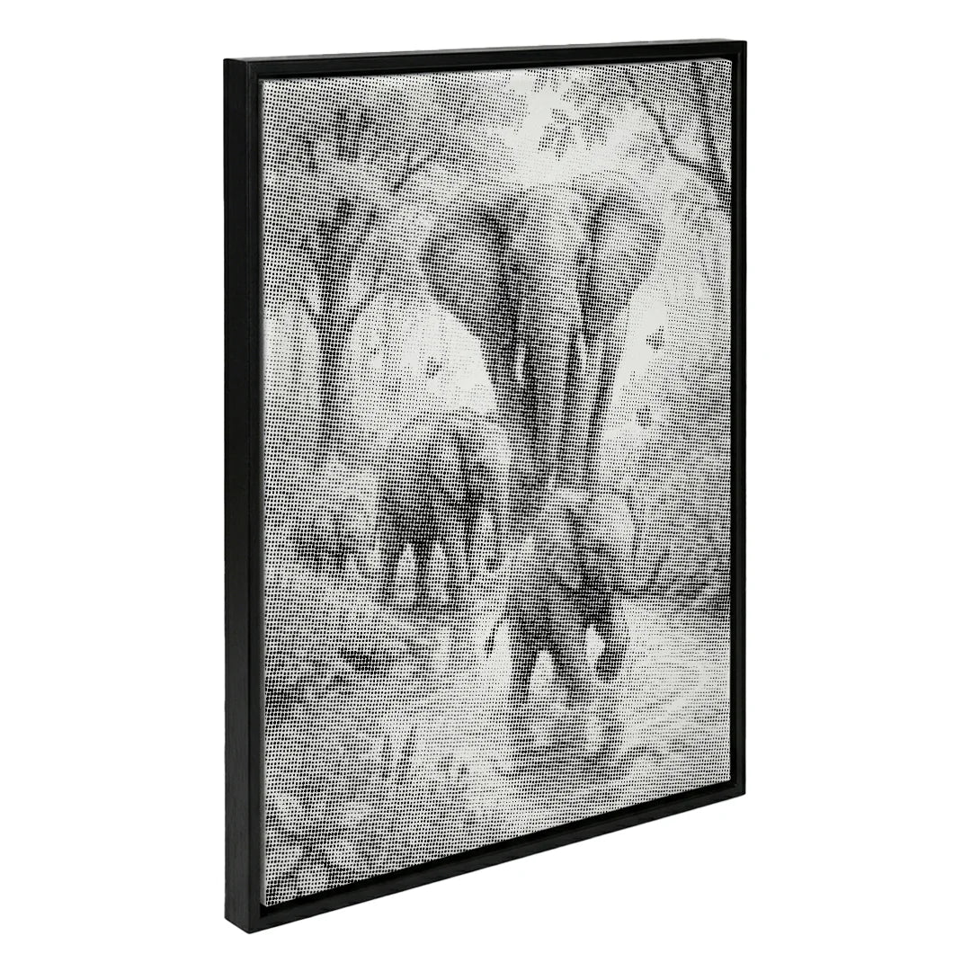 Peinture à points de la famille des éléphants