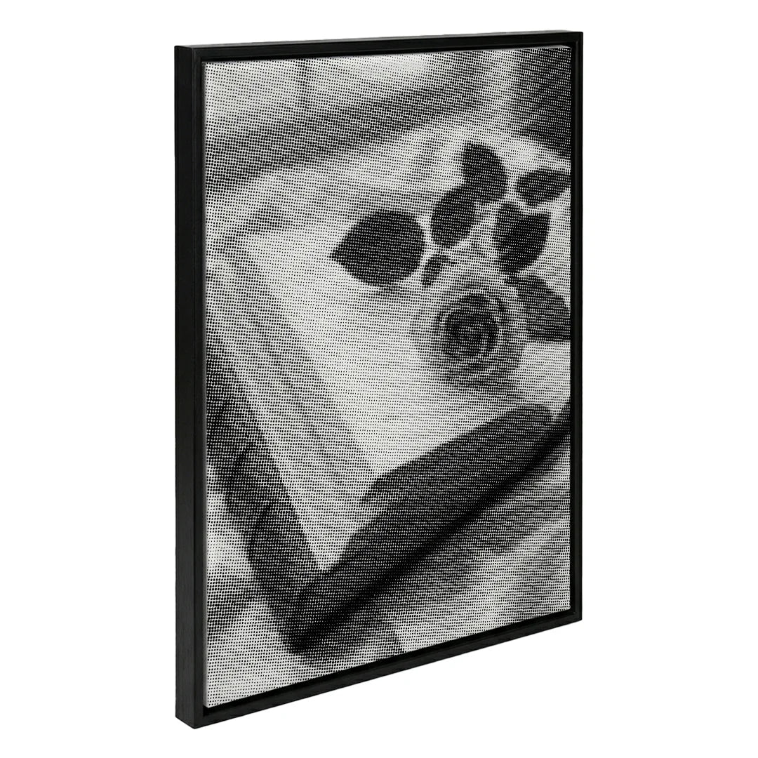 Rose avec peinture à points de livre