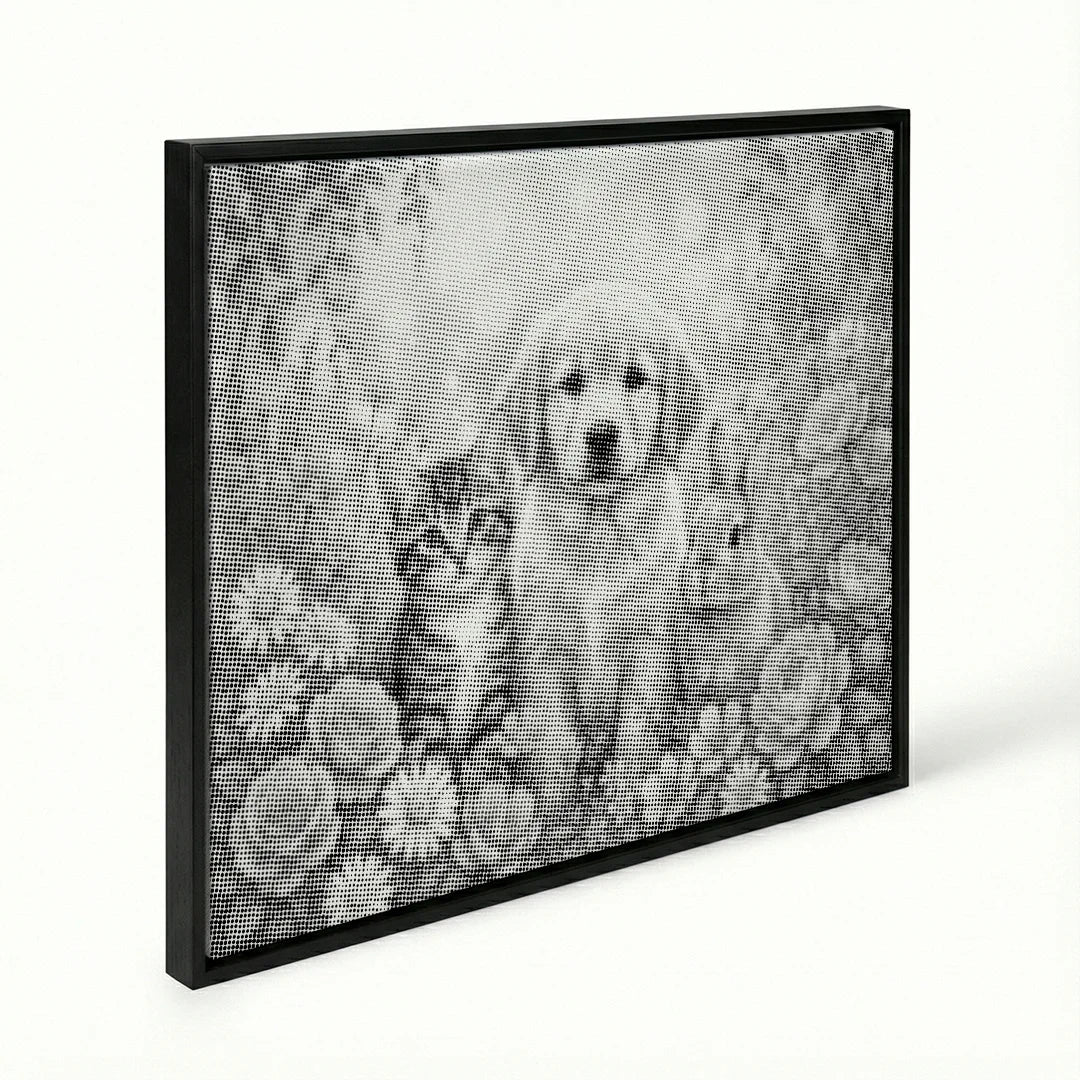 Peinture de point de chien de chat et de lapin