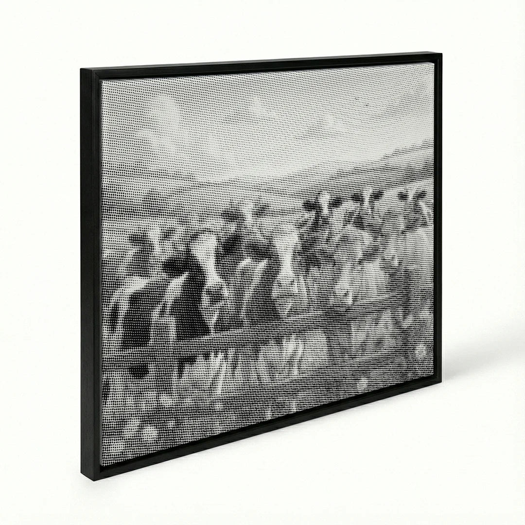 Peinture à points de vaches de ferme heureuses