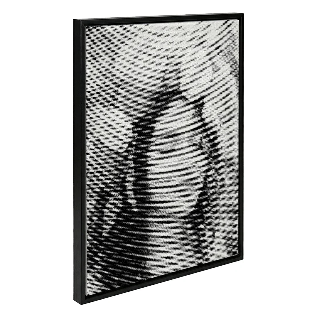 Peinture à 2 points de femmes avec des fleurs