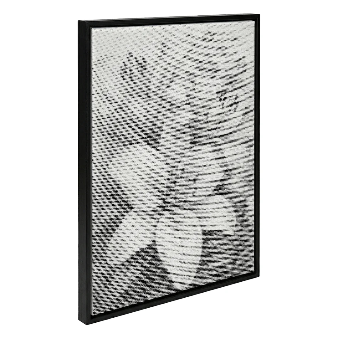 Peinture à pois de fleurs étincelantes