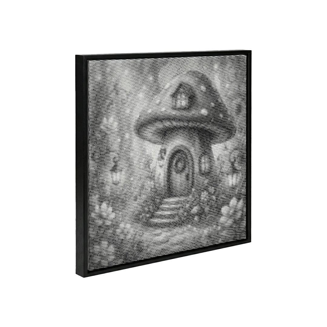 Peinture à points de maison de champignon