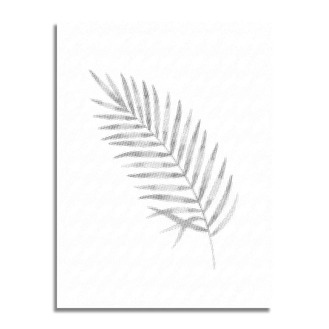 Peinture à points de feuille de palmier