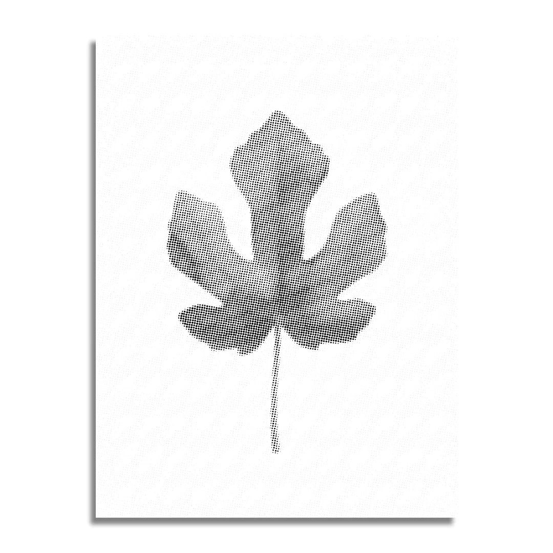 Peinture à points de feuille de figuier