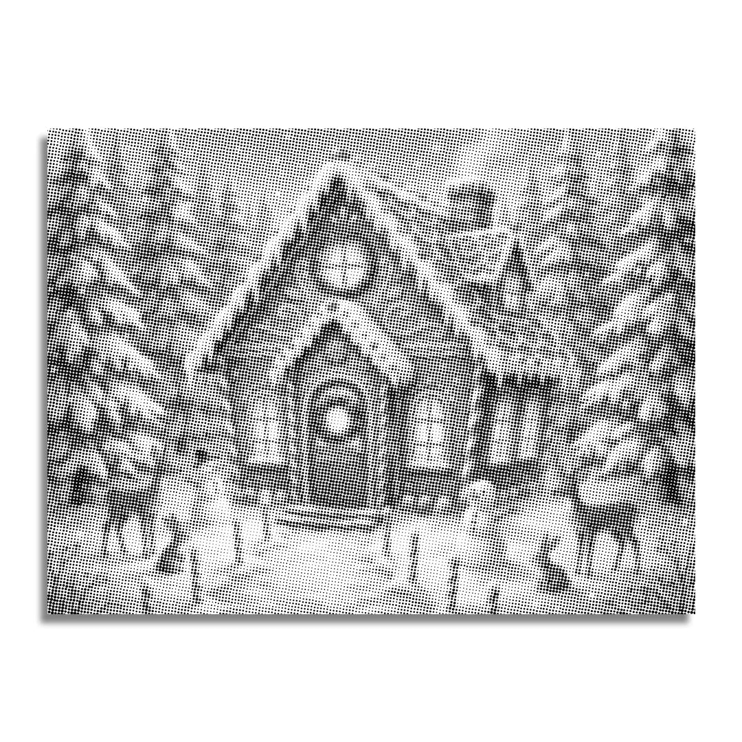 Peinture à pois de maison de bonbons