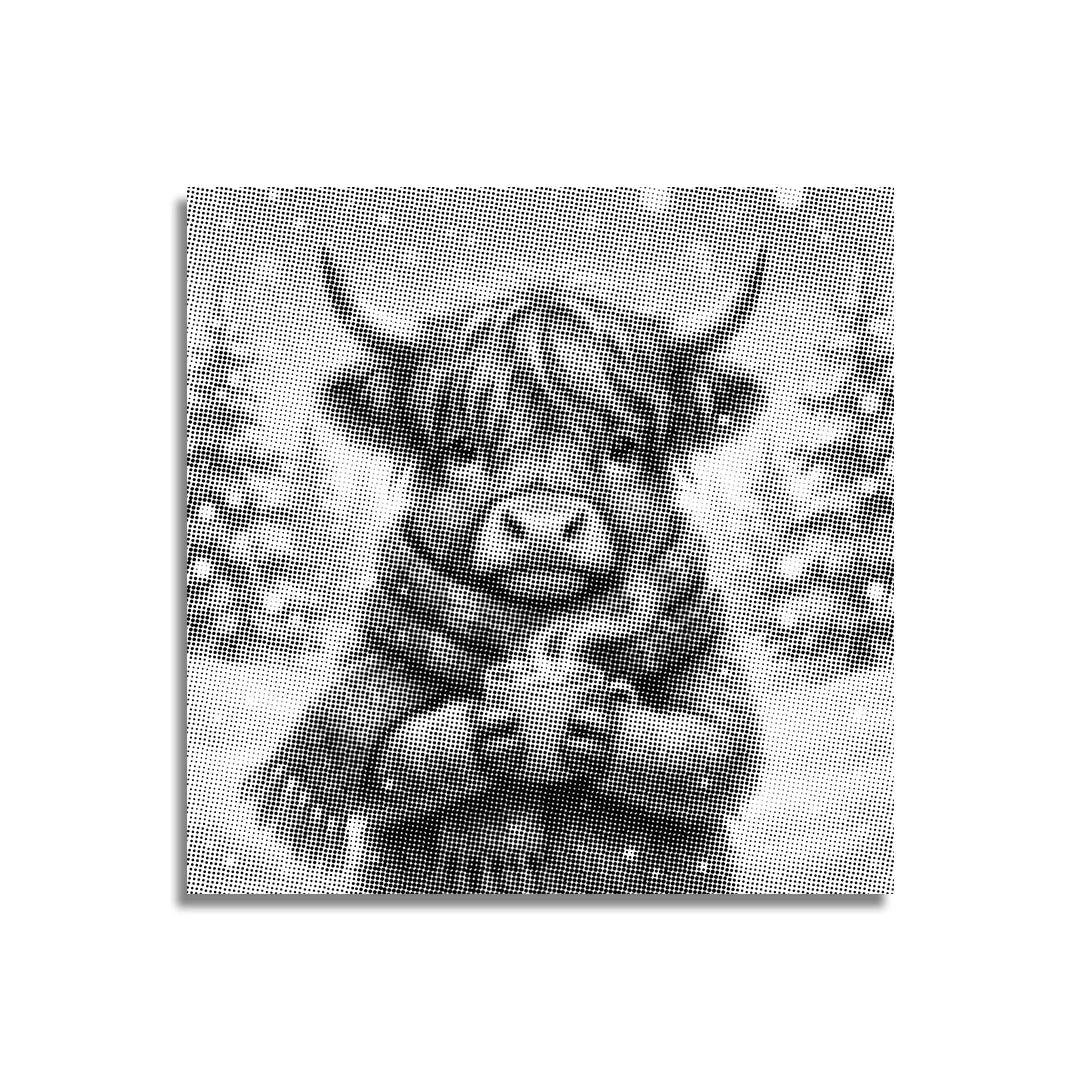 Peinture à points Highlander écossais