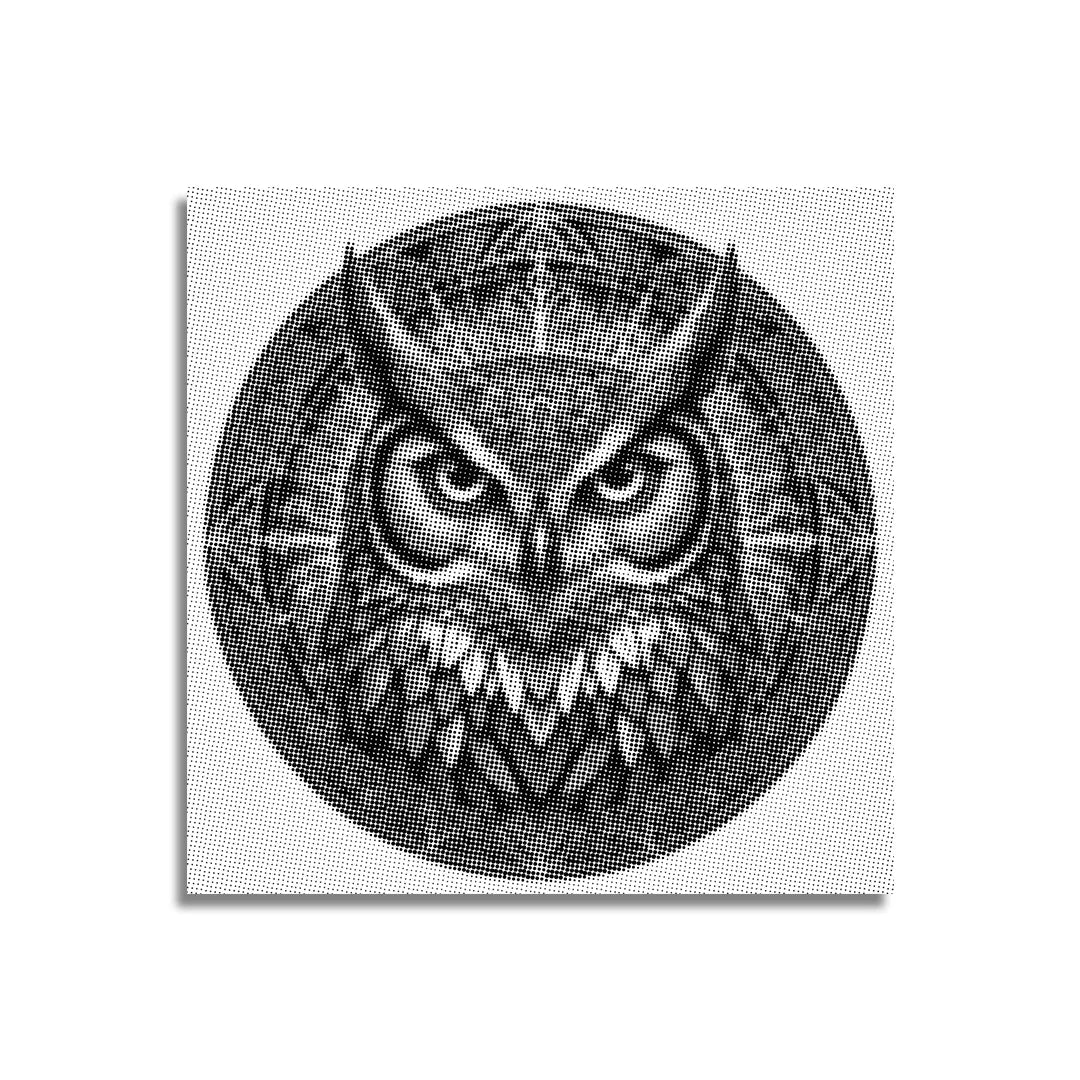 Peinture à points de mandala hibou