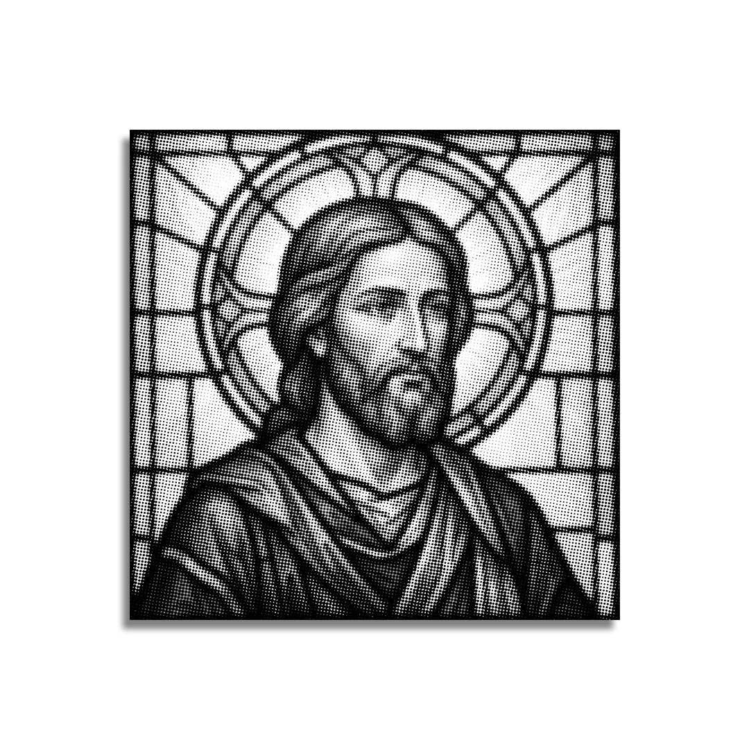 Peinture à points de Jésus