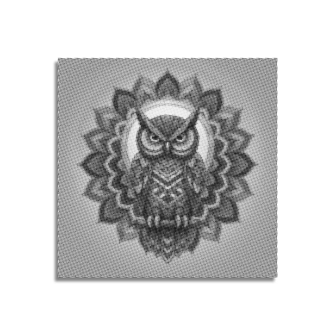 Peinture à 3 points Hibou Mandala