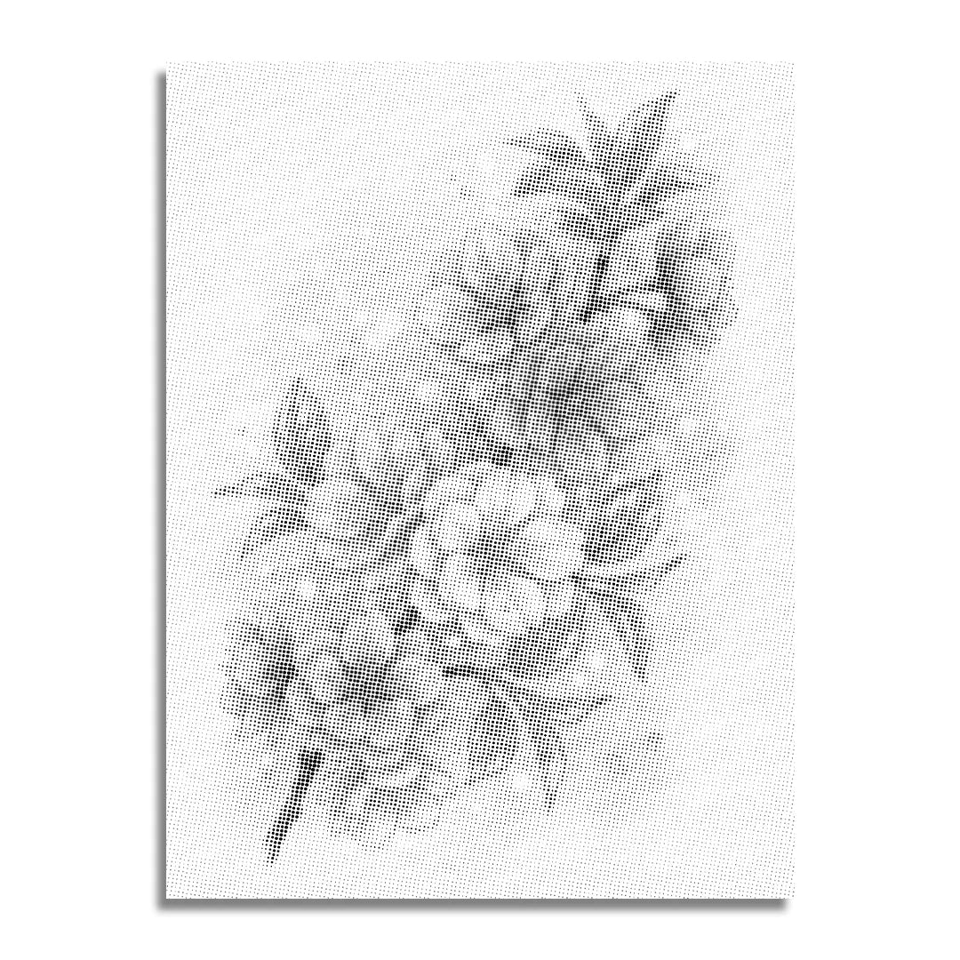 Peinture de points de fleurs de luxe