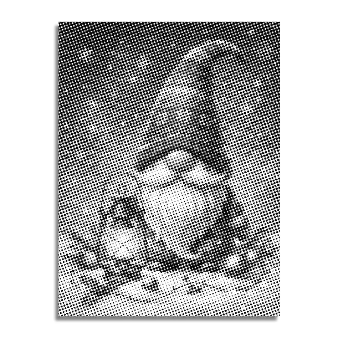 Peinture à points de gnome de Noël