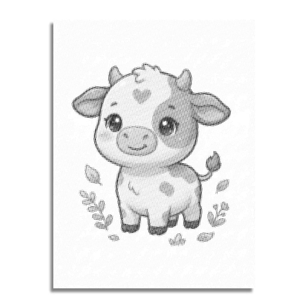 Peinture à points de vache