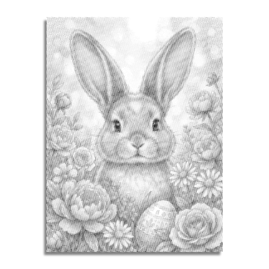 Peinture à pois de lapin
