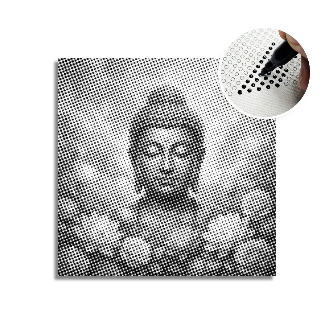 Peinture à points de Bouddha