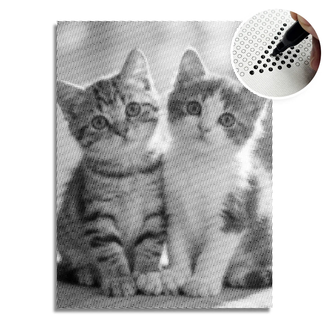 Dot Painting Chatons