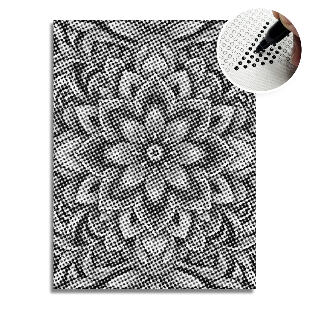 Dot Painting Mandala Floral