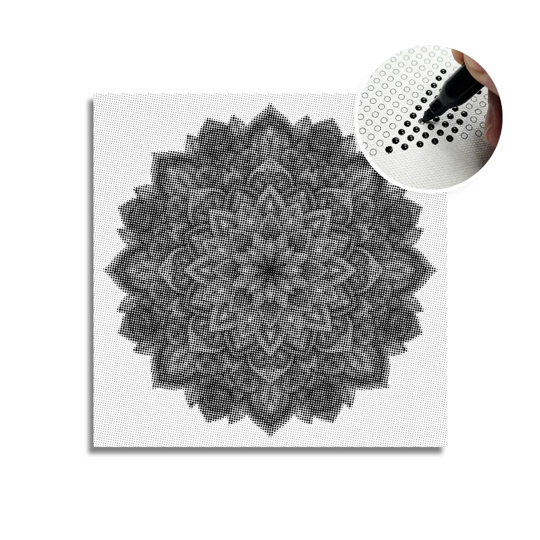 Peinture Mandala 7 points