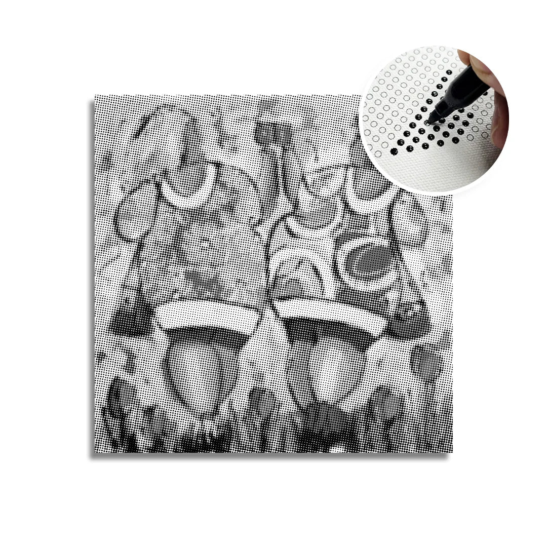 Peinture à points de toast pour dames joyeuses