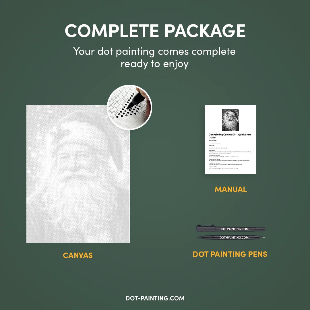 Peinture à 4 points du Père Noël