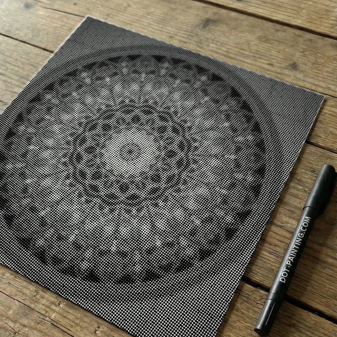 Peinture Mandala 12 points