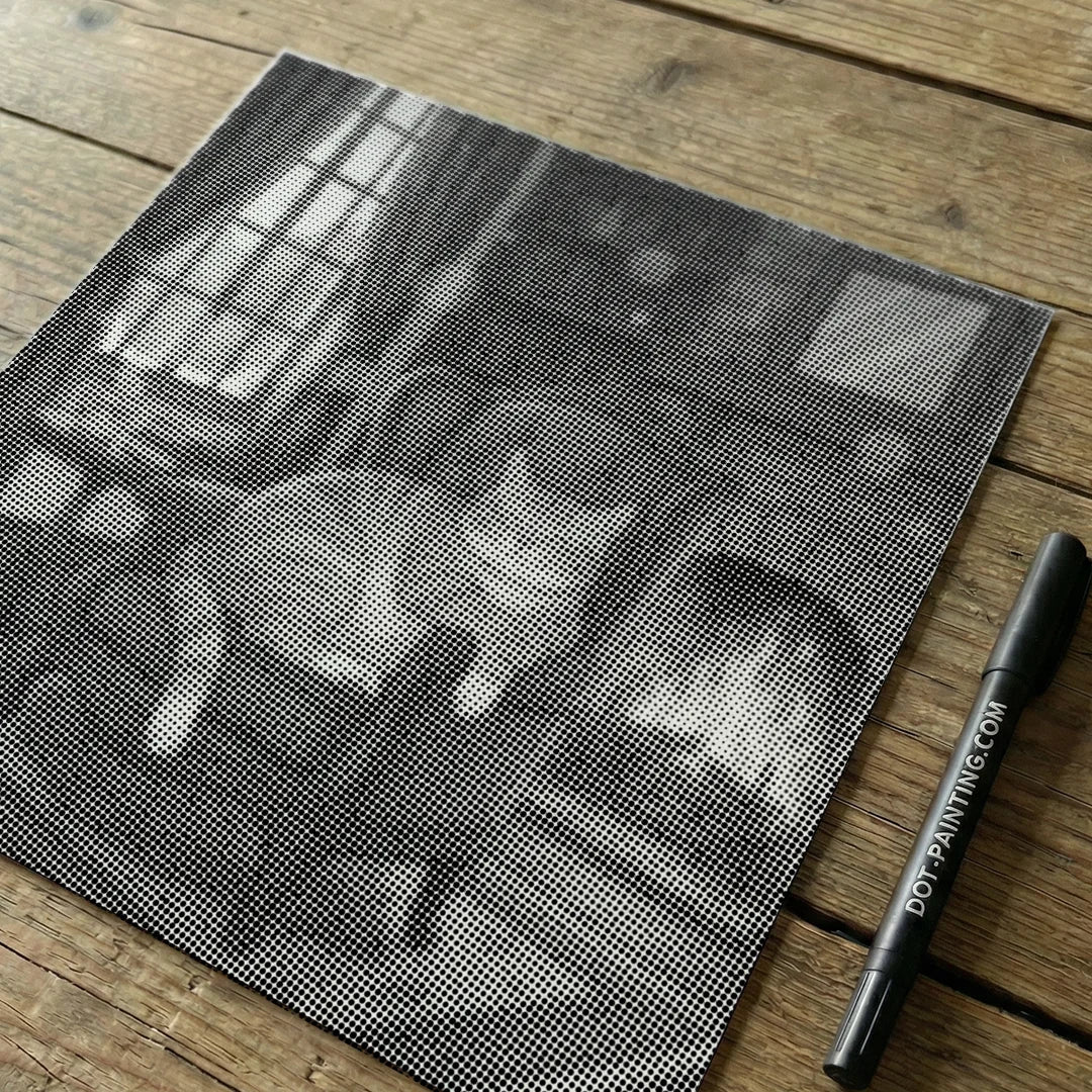 Peinture à points de branche d’eucalyptus