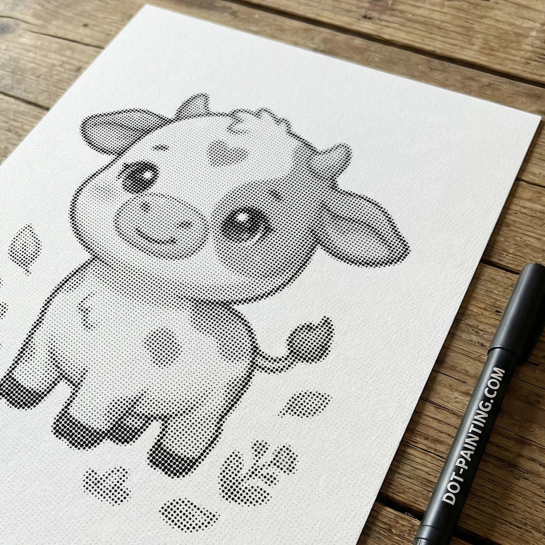 Peinture à points de vache