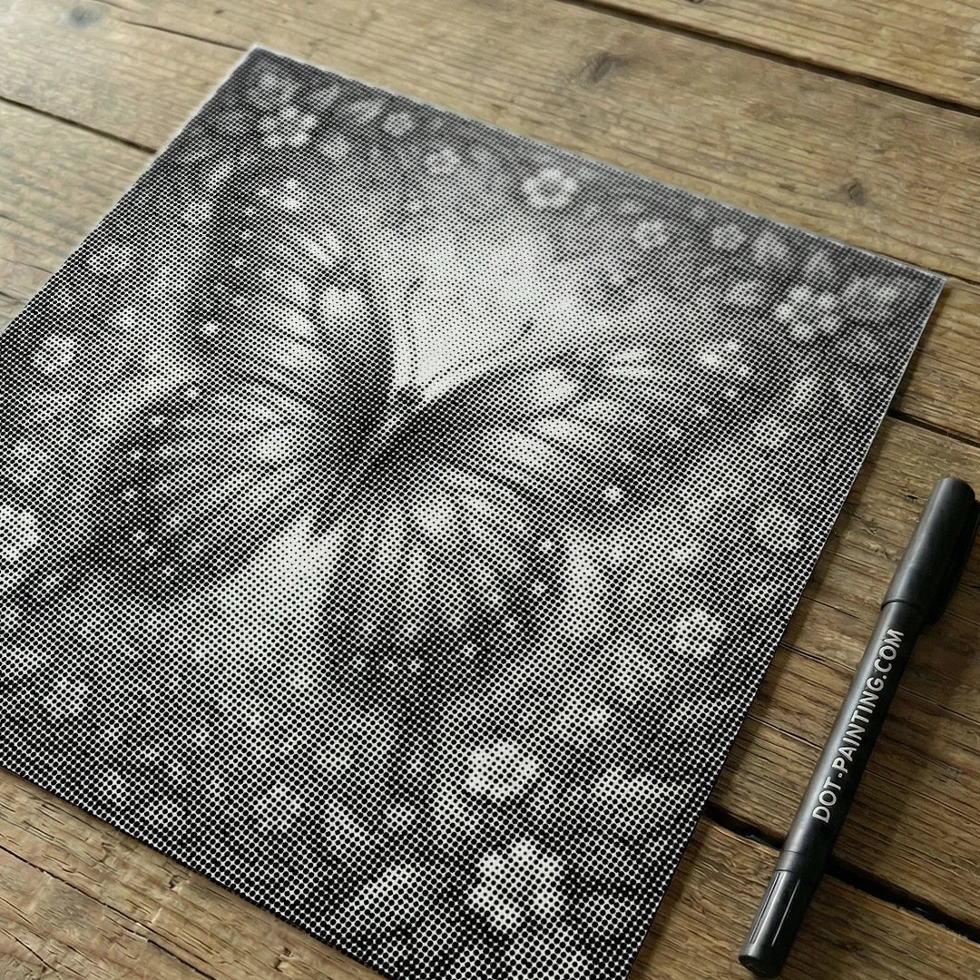 Peinture à pois papillon 3D