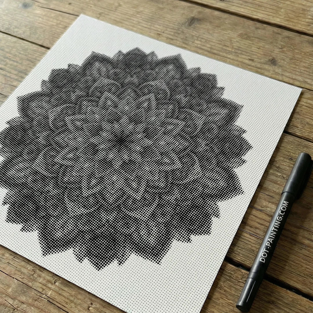 Peinture Mandala 7 points