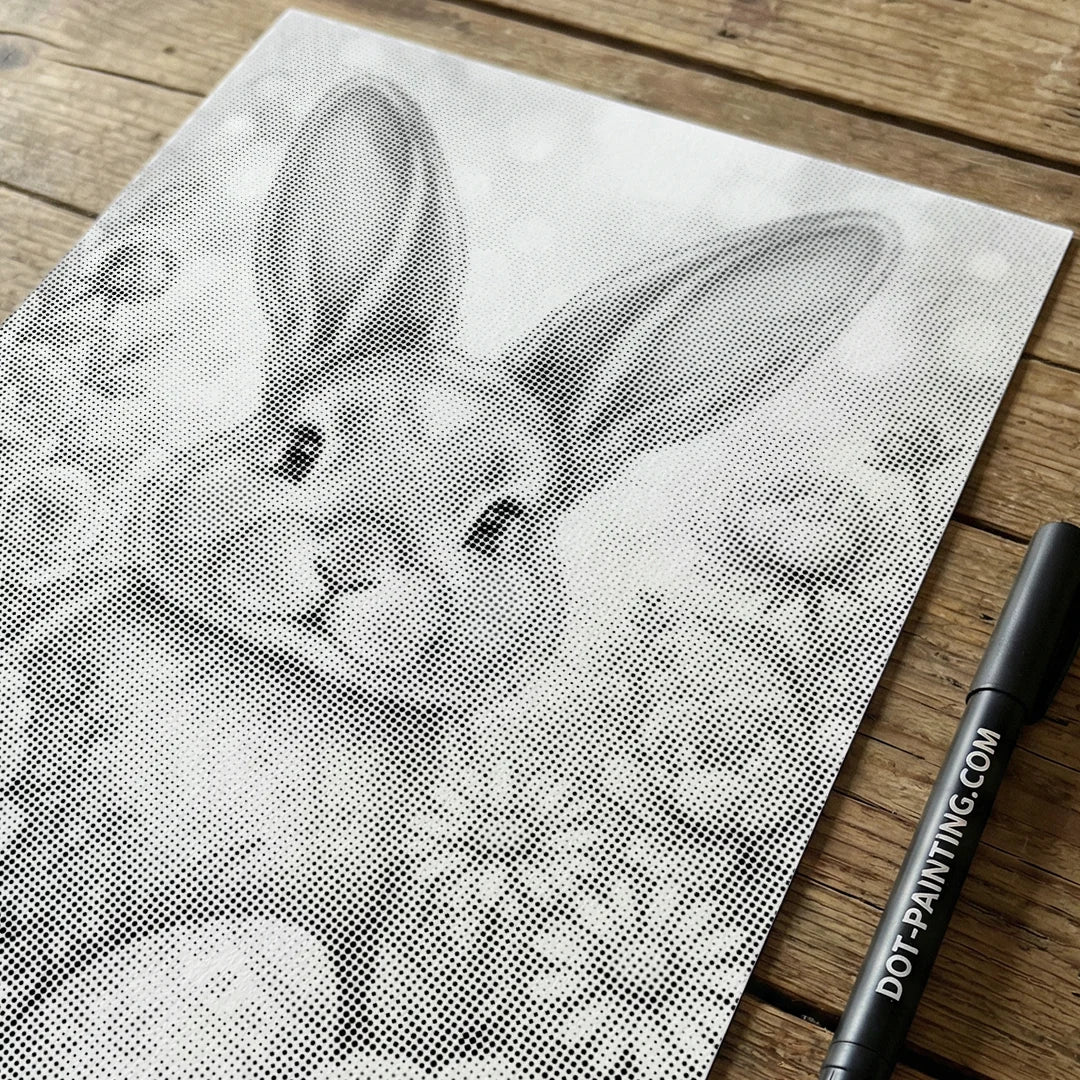 Peinture à pois de lapin