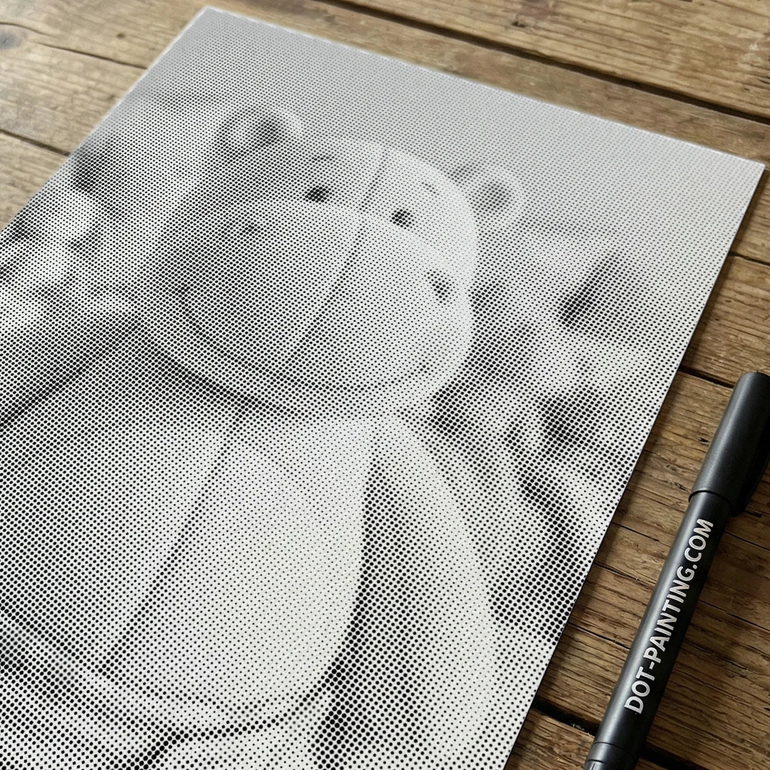 Peinture de points d’hippopotame
