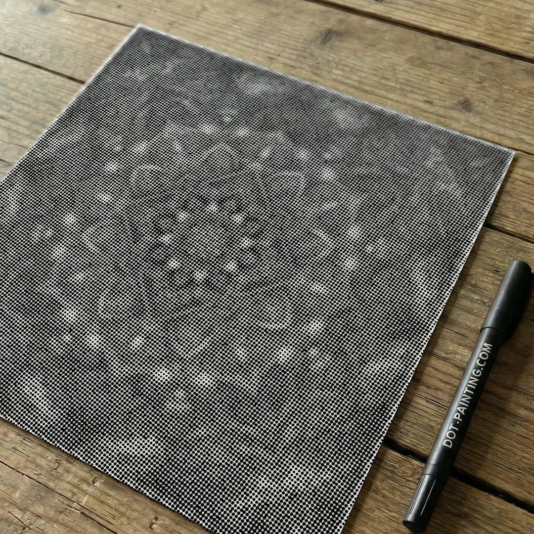 Peinture à points de carreaux de mandala