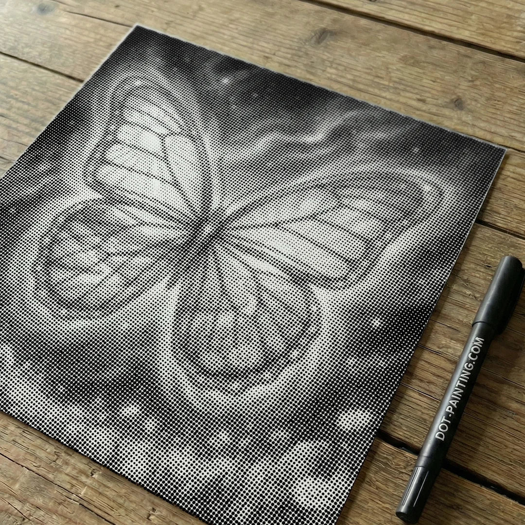 Peinture à points Papillon des 4 Saisons