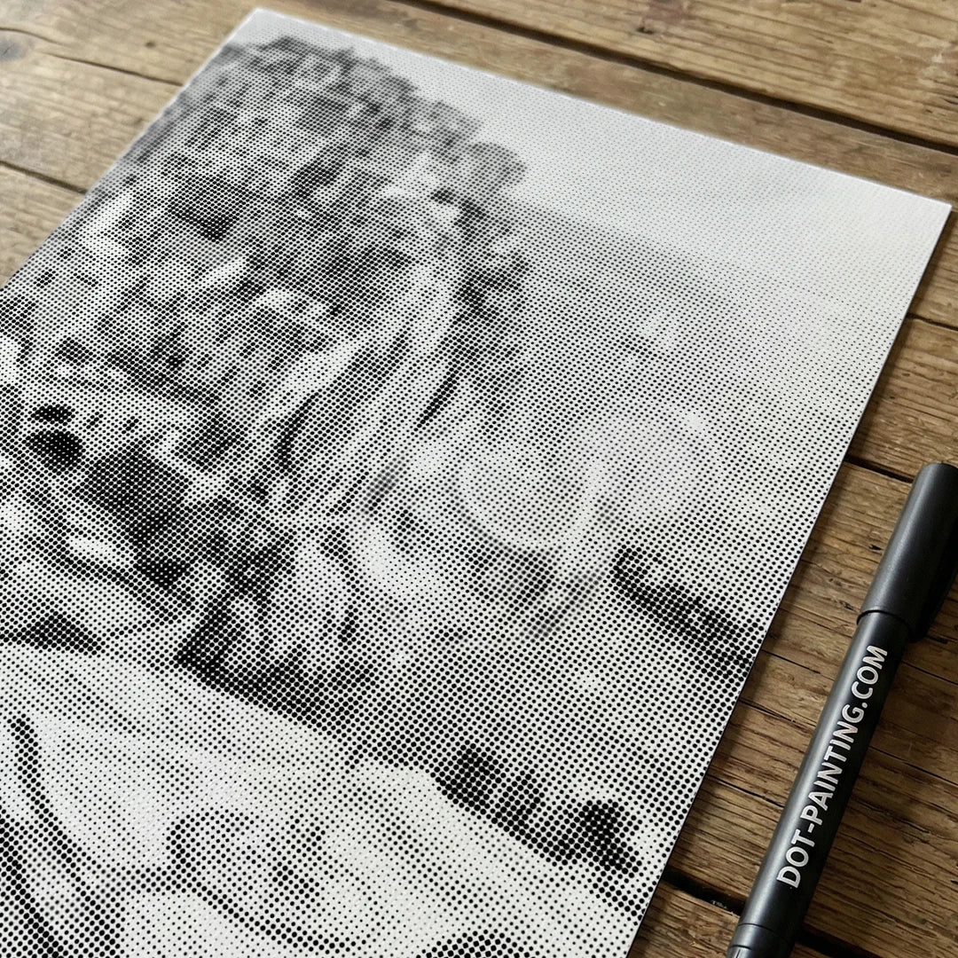 Peinture à points de limoncello