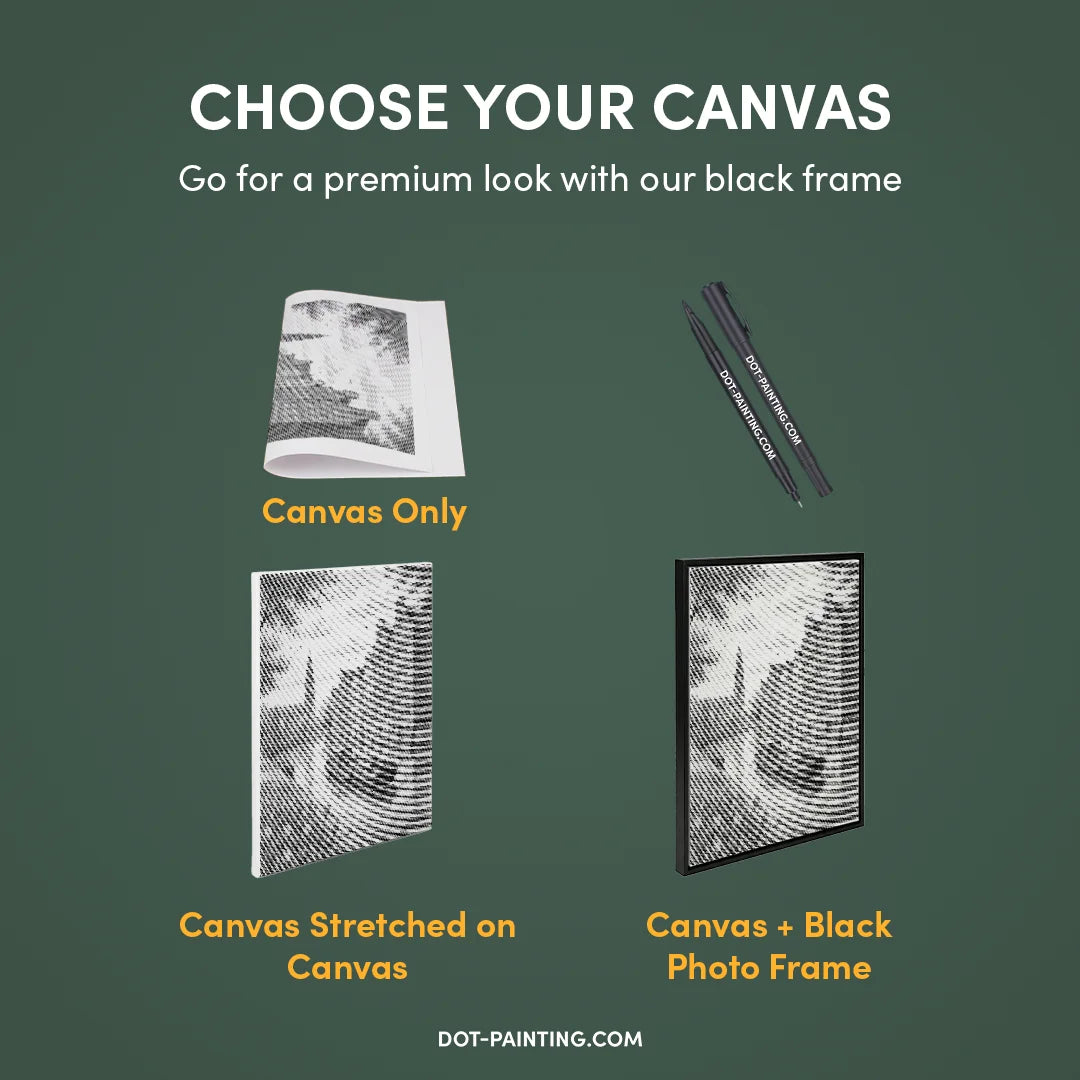 Peinture à points du canal d’Amsterdam