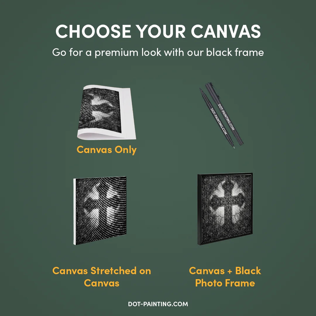 Peinture à points de croix en vitrail