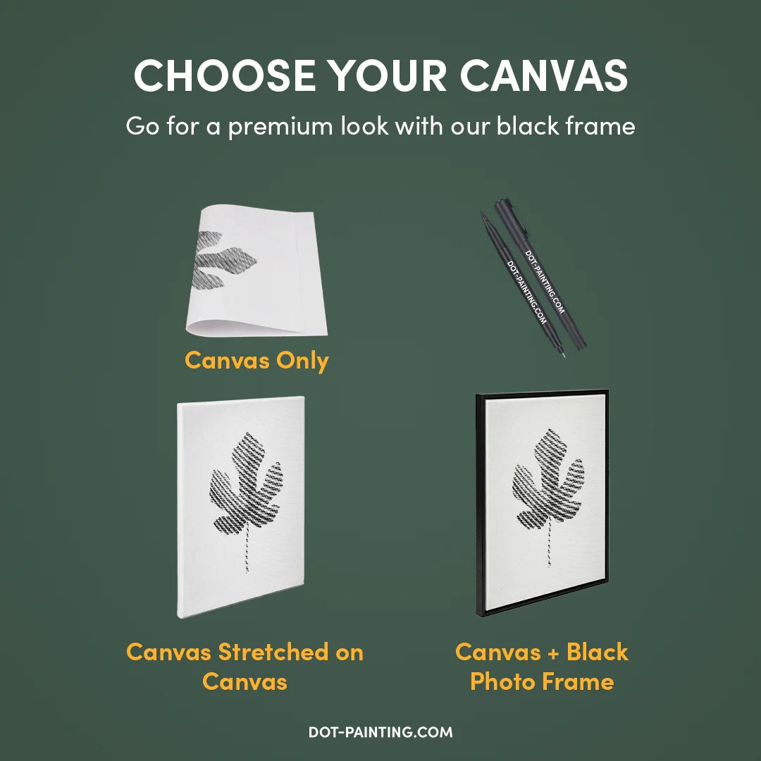 Peinture à points de feuille de figuier