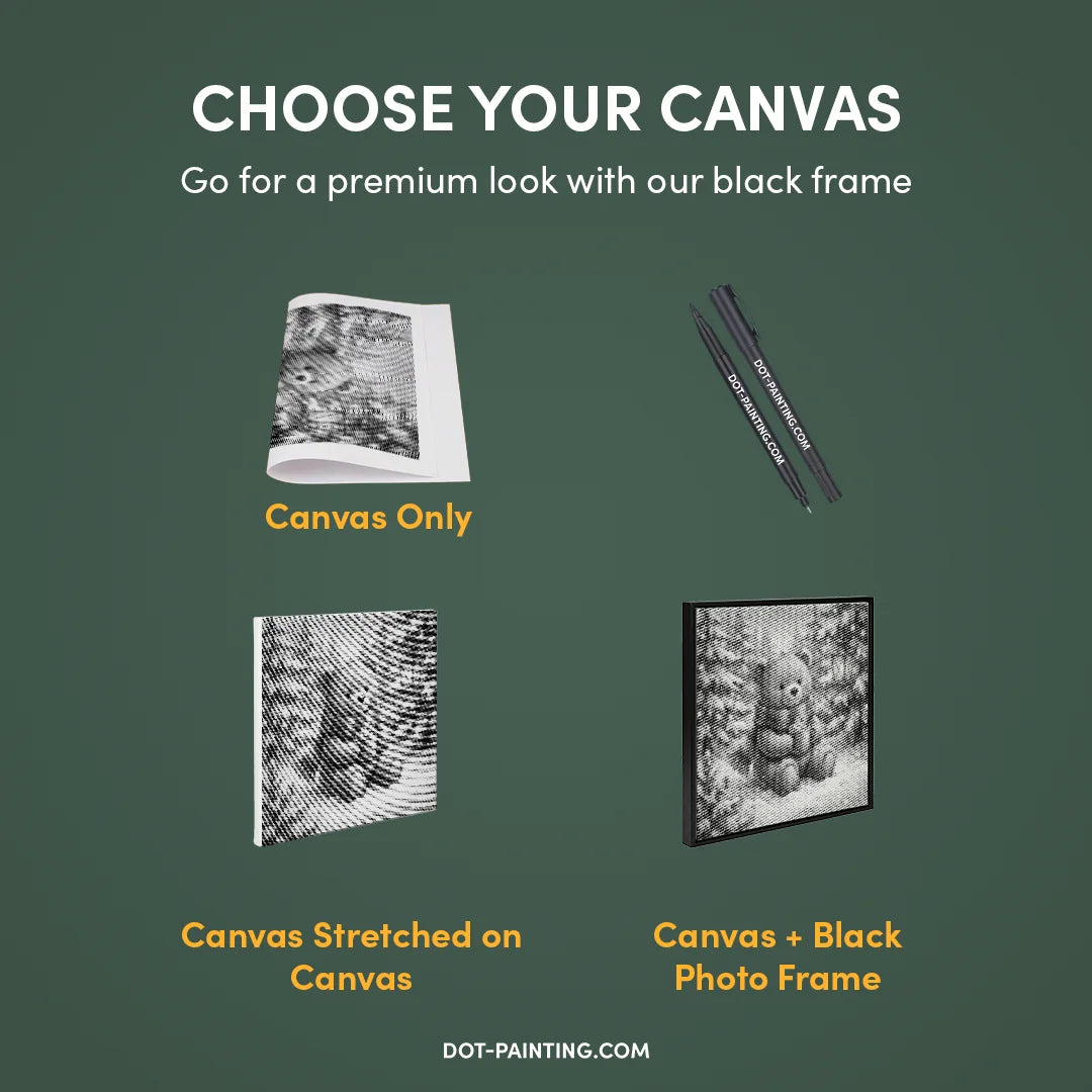 Peinture à pois d’ours d’hiver