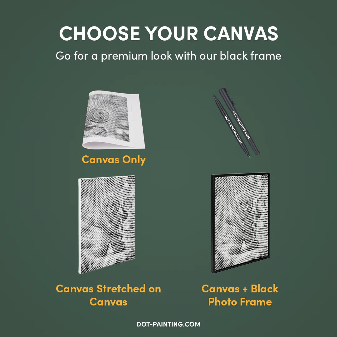 Peinture à pois en pain d'épice